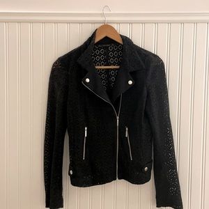Zara Black lace biker jacket. Excellent condition